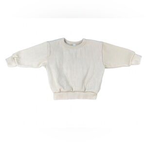 MILK Ribbed Oversized Crew Neck Sweatshirt - 6-12M